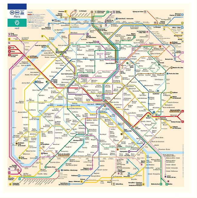 Paris Metro Map - Interactive Version