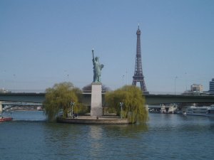 Statue Of Liberty on the River Seine