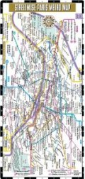 Streetwise Paris Metro Map Laminated Paris Metro Map